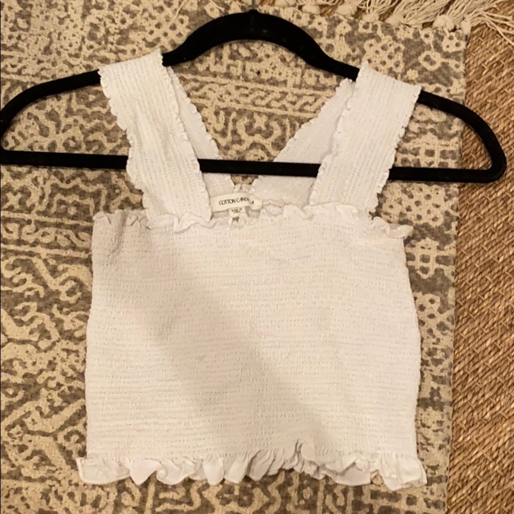 Cotton candy LA crop top